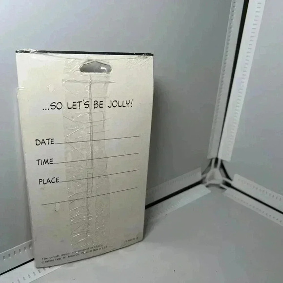 Vintage Sealed SNOOPY & WOODSTOCK Christmas Open House Invitations, 8 Count - Picture 2 of 3